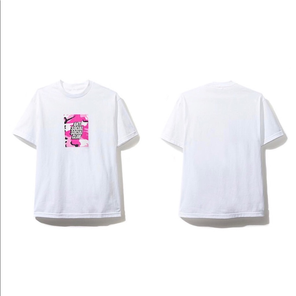 White Tee - Pink Camo Box Logo.